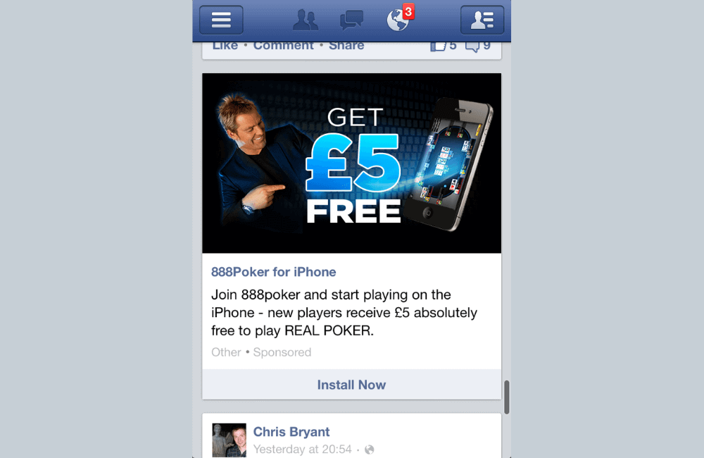 Activities Facebook Considers as Gambling-Related Advertising on the Platform