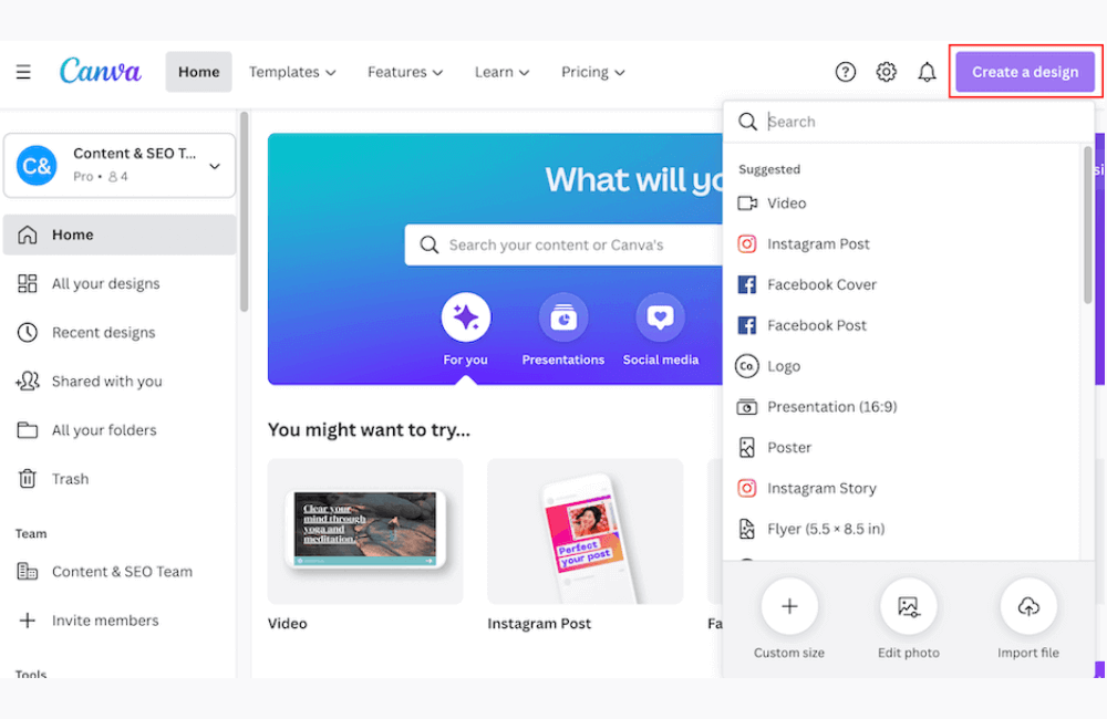 Designing professional Travel Ads with Canva