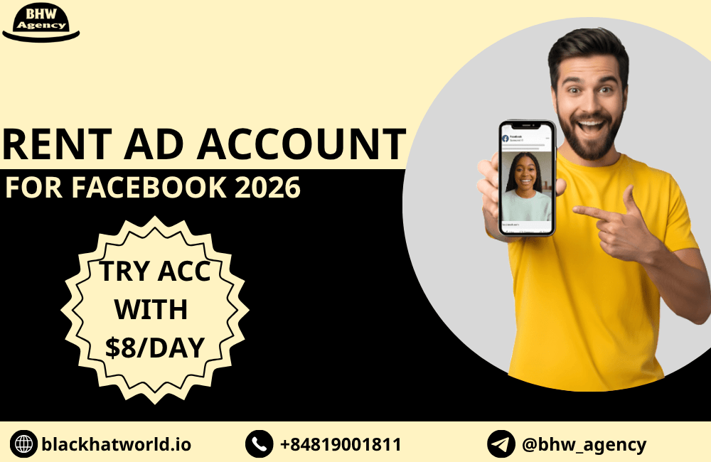 Аренда рекламных аккаунтов Facebook: рекламный аккаунт Facebook с прогревом и высоким лимитом